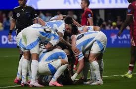 Against Canada, Argentina, led by Lionel Messi, wins 2-0 to start their Copa title defense.